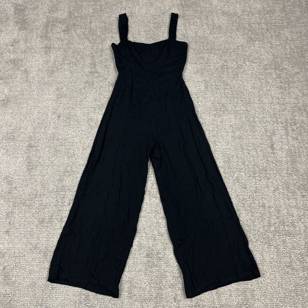 Reformation Jumpsuit Womens XS Black One Piece Sleeveless Wide Leg